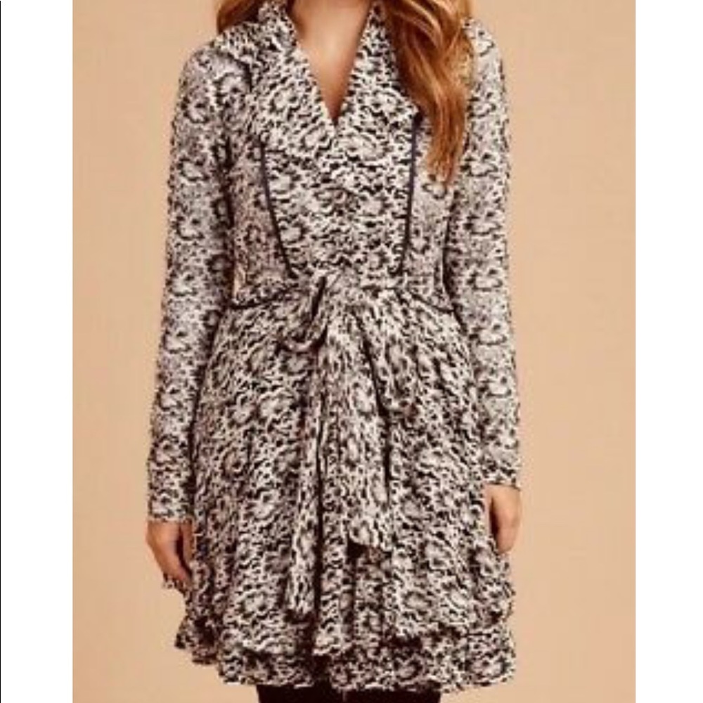 Altar’D State High Low Tie Semi Sheer Dress Jacket